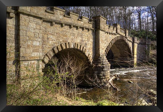 Almondell Bridge Framed Print by Tom Gomez