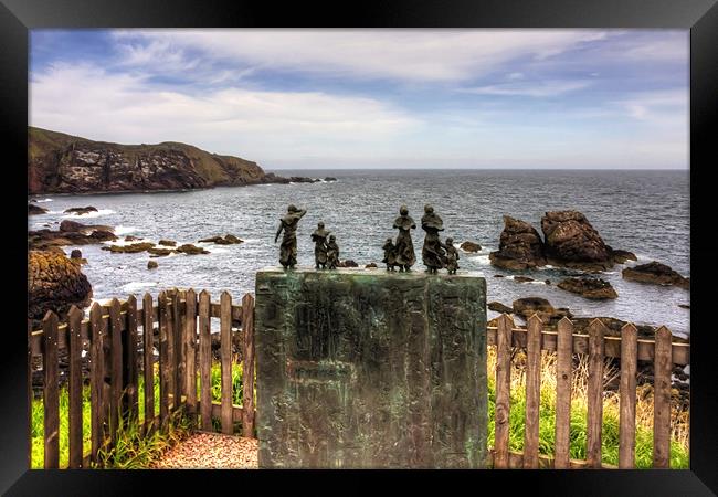 The Memorial at St Abbs Framed Print by Tom Gomez