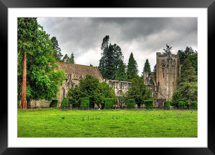 The Cathedral at Dunkeld Framed Mounted Print by Tom Gomez