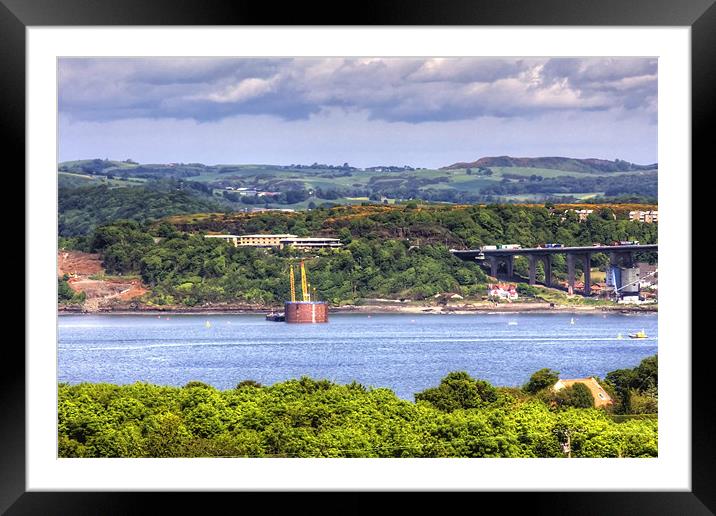 New Forth Crossing - 13 June 2012 Framed Mounted Print by Tom Gomez