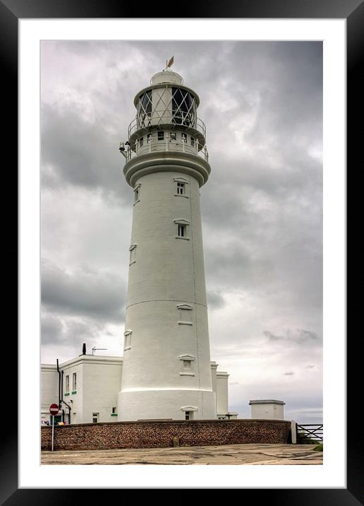 Flamborough Lighthouse Framed Mounted Print by Tom Gomez