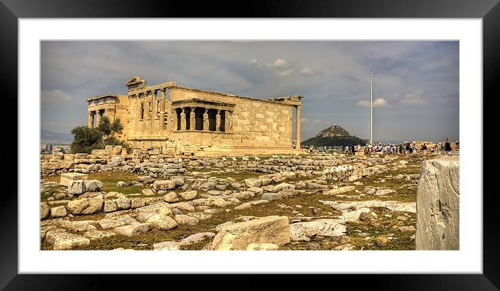 The Erechtheum Framed Mounted Print by Tom Gomez