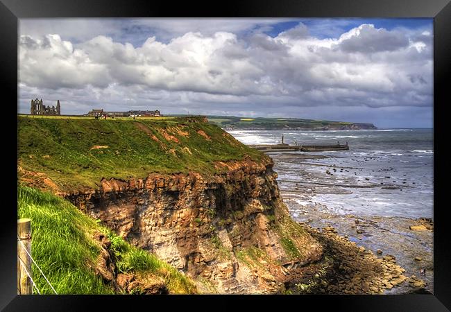 The East Cliff Framed Print by Tom Gomez