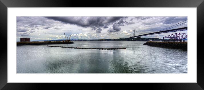 New Forth Crossing - 24 August 2012 Framed Mounted Print by Tom Gomez
