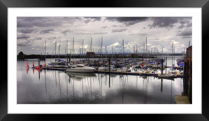 The Marina at South Queensferry Framed Mounted Print by Tom Gomez