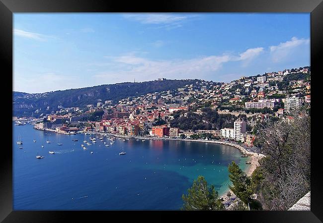 Villefranche Bay II Framed Print by Tom Gomez