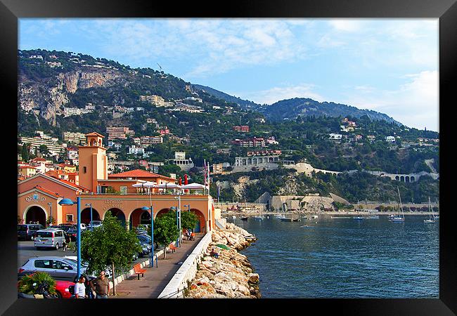 Villefranche Waterfront Framed Print by Tom Gomez