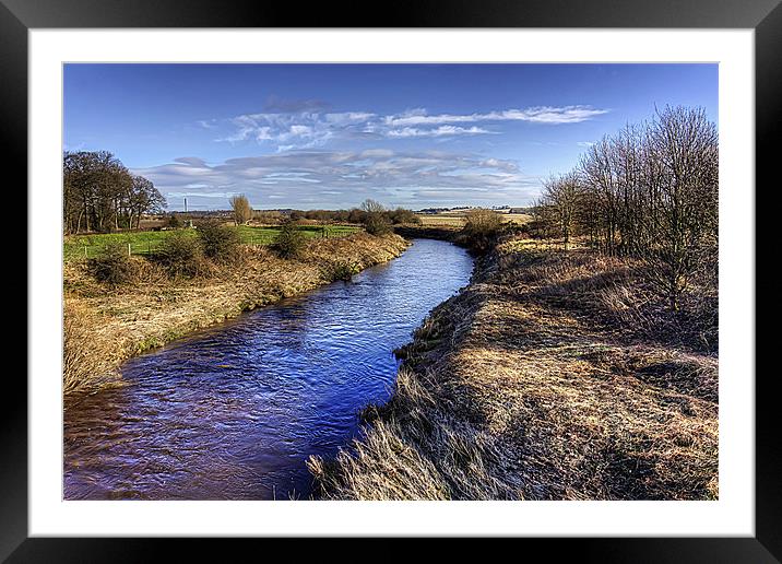 View from the Boathouse Bridge Framed Mounted Print by Tom Gomez