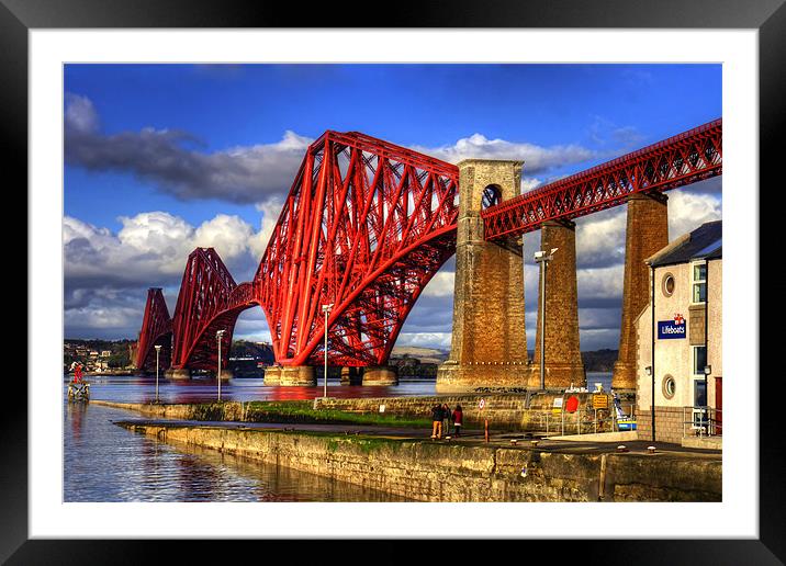 Hawes Pier Slipway and Forth Bridge Framed Mounted Print by Tom Gomez