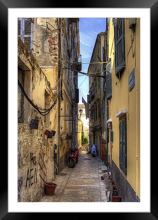 Campiello Alleyway Framed Mounted Print by Tom Gomez