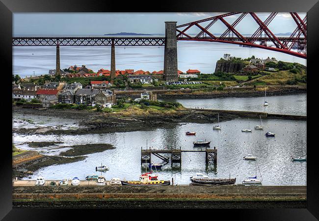 North Queensferry Harbour Framed Print by Tom Gomez