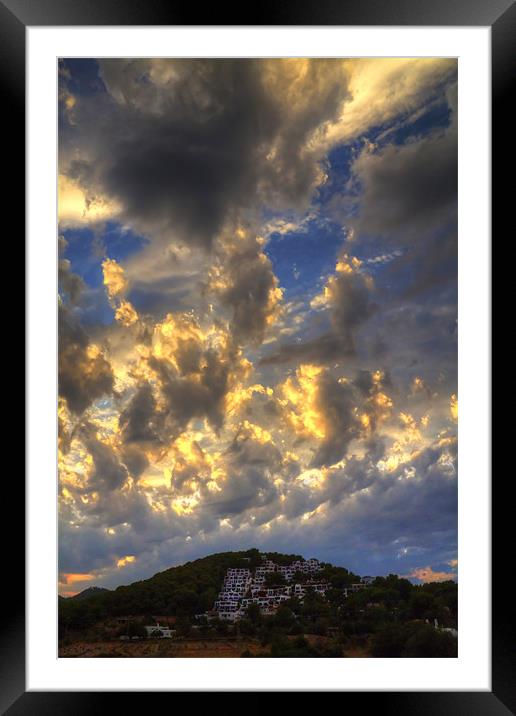 Clouds over Pueblo Espárragos Framed Mounted Print by Tom Gomez