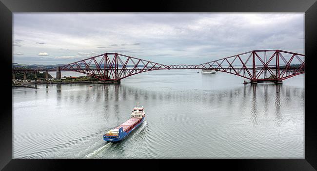 Heavy Cargo Ship Framed Print by Tom Gomez