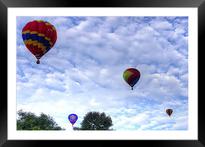 Strathaven Balloon Festival Framed Mounted Print by Tom Gomez