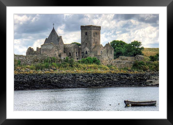 The Abbey at Inchcolm Framed Mounted Print by Tom Gomez