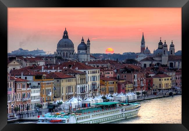 Venetian Dawn Framed Print by Tom Gomez