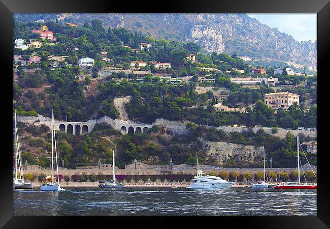 View from Villefranche Bay Framed Print by Tom Gomez