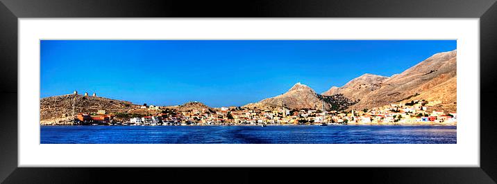 The last glimpse of Halki Framed Mounted Print by Tom Gomez