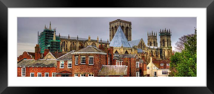 York Cathedral Framed Mounted Print by Tom Gomez
