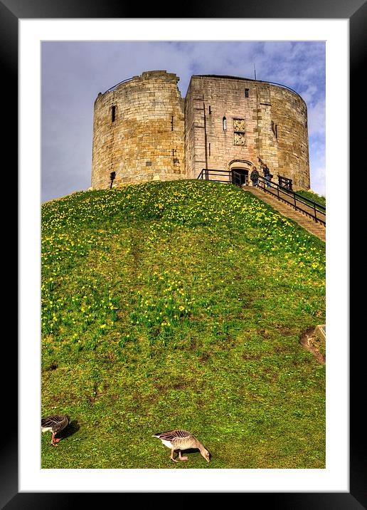 York Castle Keep Framed Mounted Print by Tom Gomez