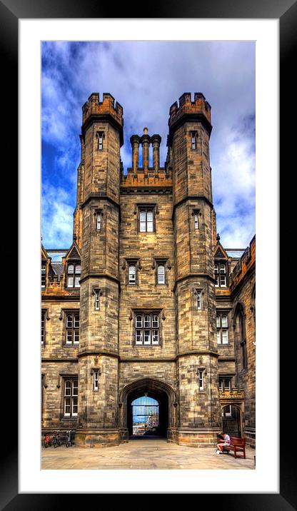 New College Gatehouse Framed Mounted Print by Tom Gomez