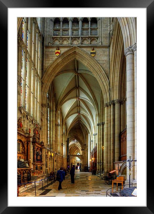 North East Aisle Framed Mounted Print by Tom Gomez