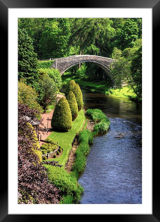 Bridge over the Doon Framed Mounted Print by Tom Gomez