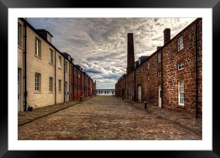 Waterfront Lane Framed Mounted Print by Tom Gomez