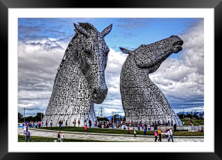 Kelpies Framed Mounted Print by Tom Gomez