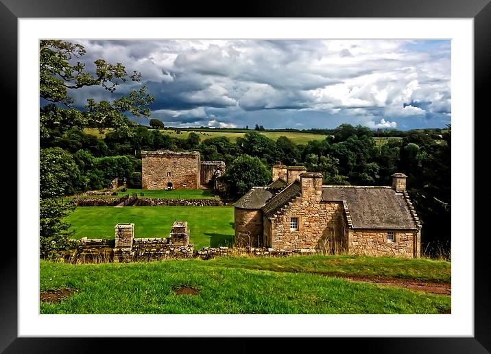 Craignethan Castle Framed Mounted Print by Tom Gomez