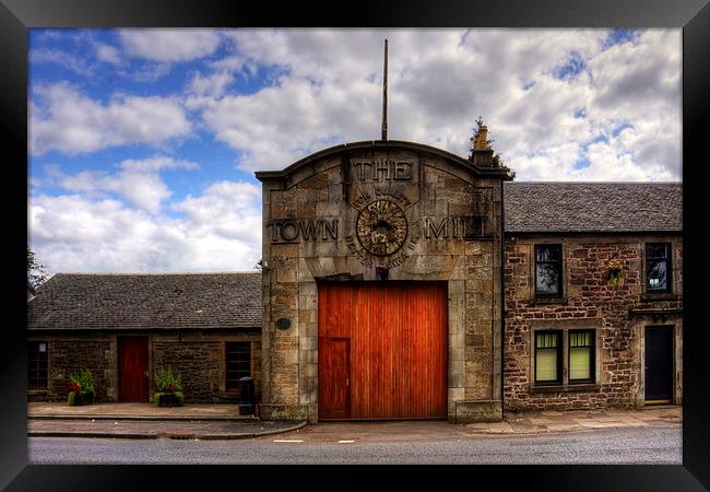 Strathaven Town Mill Framed Print by Tom Gomez