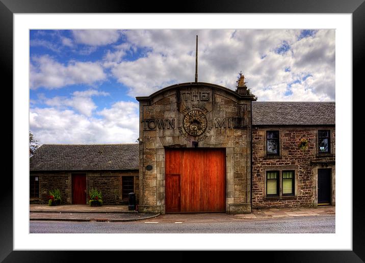 Strathaven Town Mill Framed Mounted Print by Tom Gomez