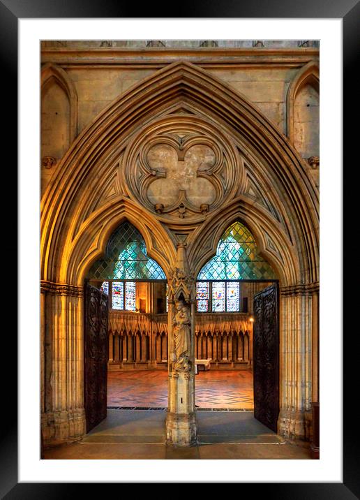 Chapter House Door Framed Mounted Print by Tom Gomez