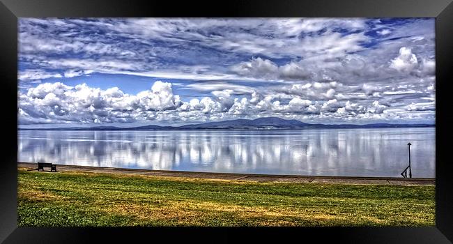 Solway Firth Panorama Framed Print by Tom Gomez