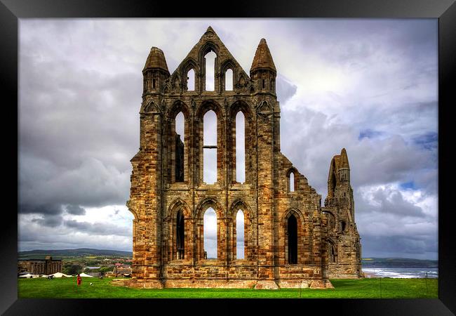 Whitby Abbey Remains Framed Print by Tom Gomez