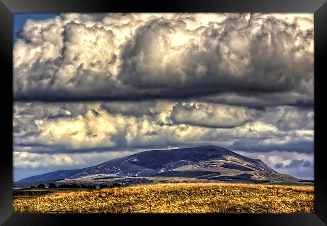 Clouds over Tinto Framed Print by Tom Gomez
