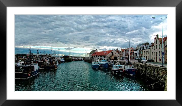 Pittenweem Harbour Framed Mounted Print by Tom Gomez