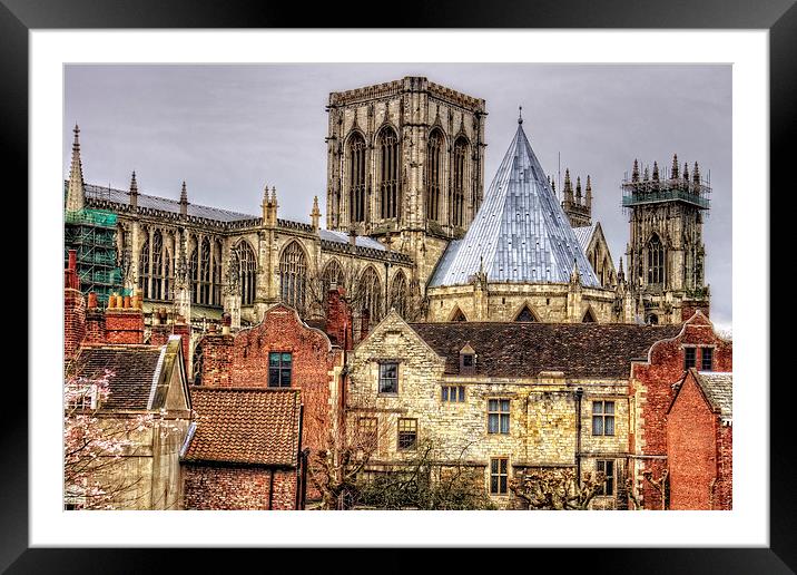 The Minster from the City Walls Framed Mounted Print by Tom Gomez