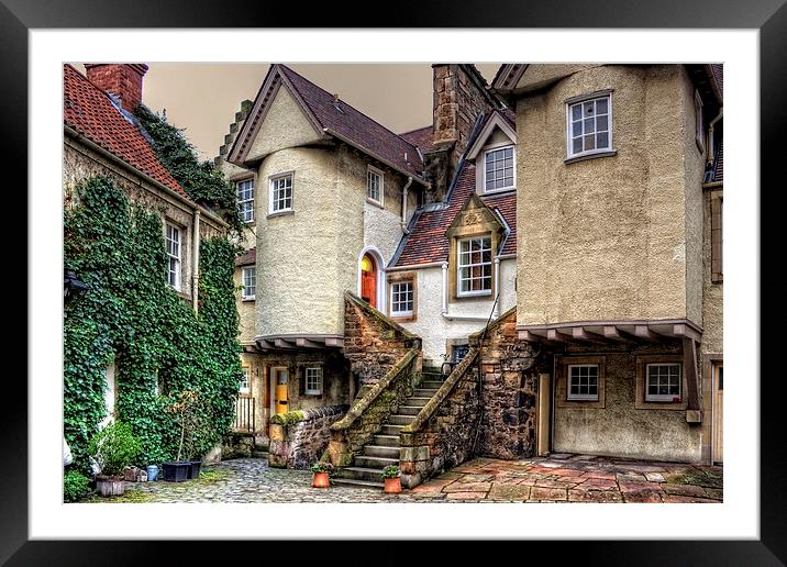 Steps in White Horse Close Framed Mounted Print by Tom Gomez