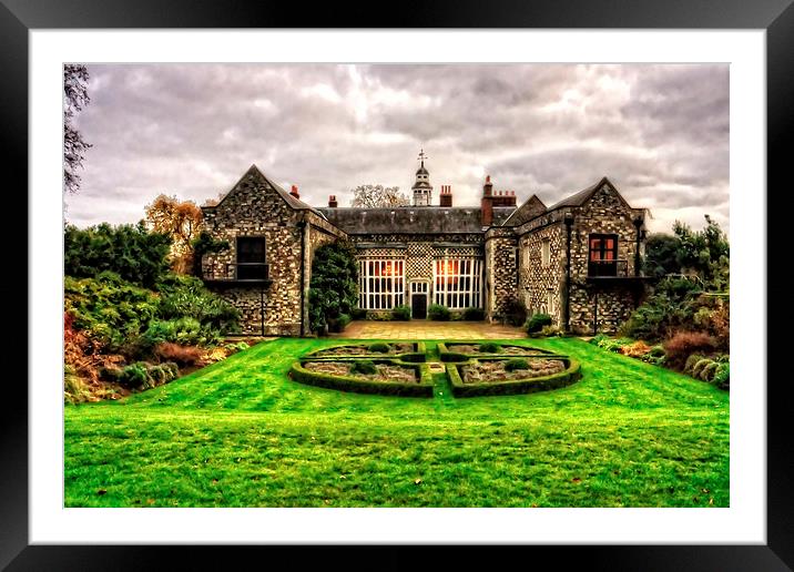 Hall Place Framed Mounted Print by Tom Gomez