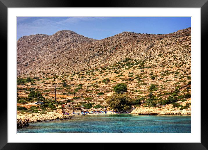The Beach at Kania Framed Mounted Print by Tom Gomez