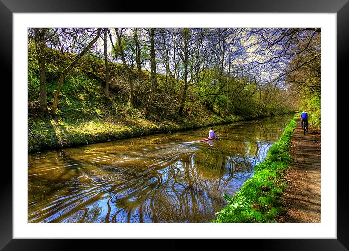 Swirling Reflections Framed Mounted Print by Tom Gomez