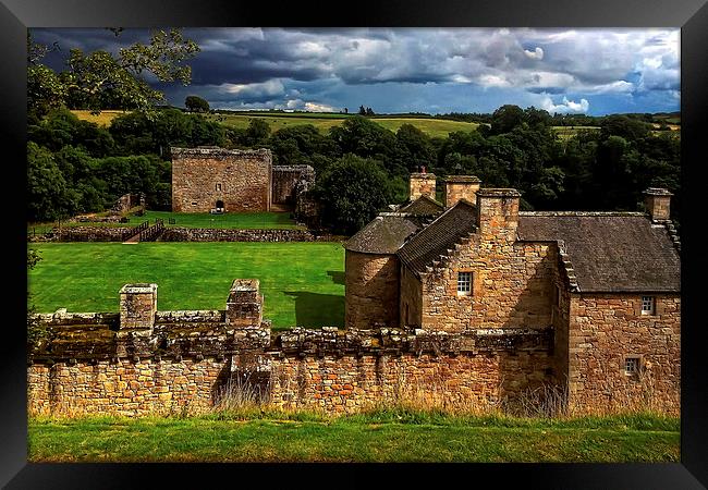 The Castle at Craignethan Framed Print by Tom Gomez