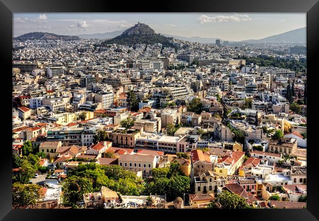 Living in Athens Framed Print by Tom Gomez