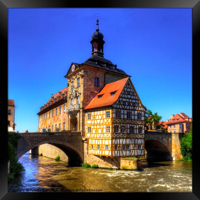 Bamberg Old Town Hall Framed Print by Tom Gomez