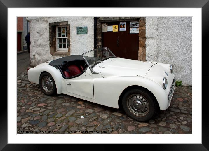 Triumph TR3 Framed Mounted Print by Tom Gomez