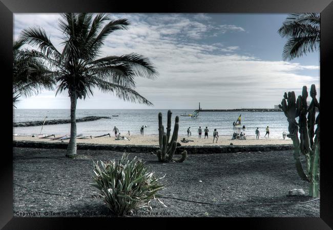 Playa Las Cucharas Framed Print by Tom Gomez