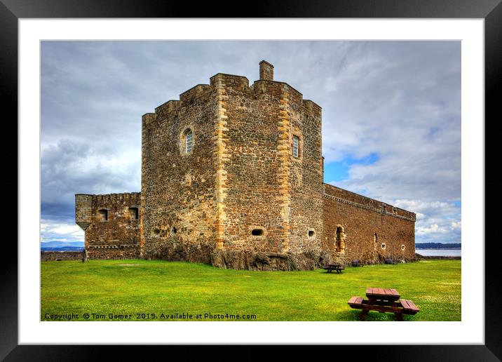 The Castle at Blackness Framed Mounted Print by Tom Gomez