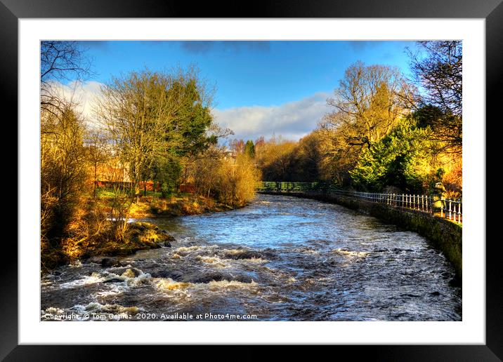 The Allan Water in February Framed Mounted Print by Tom Gomez