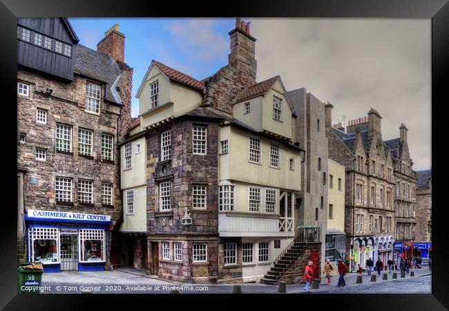 John Knox's House at the Netherbow Framed Print by Tom Gomez